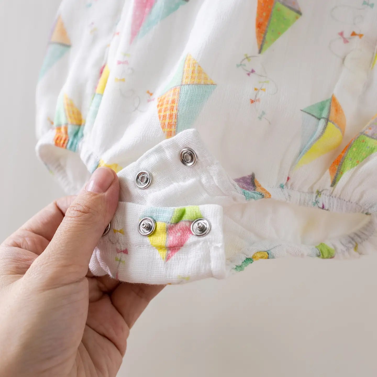 Reach For the Sky Organic Muslin Bubble Romper