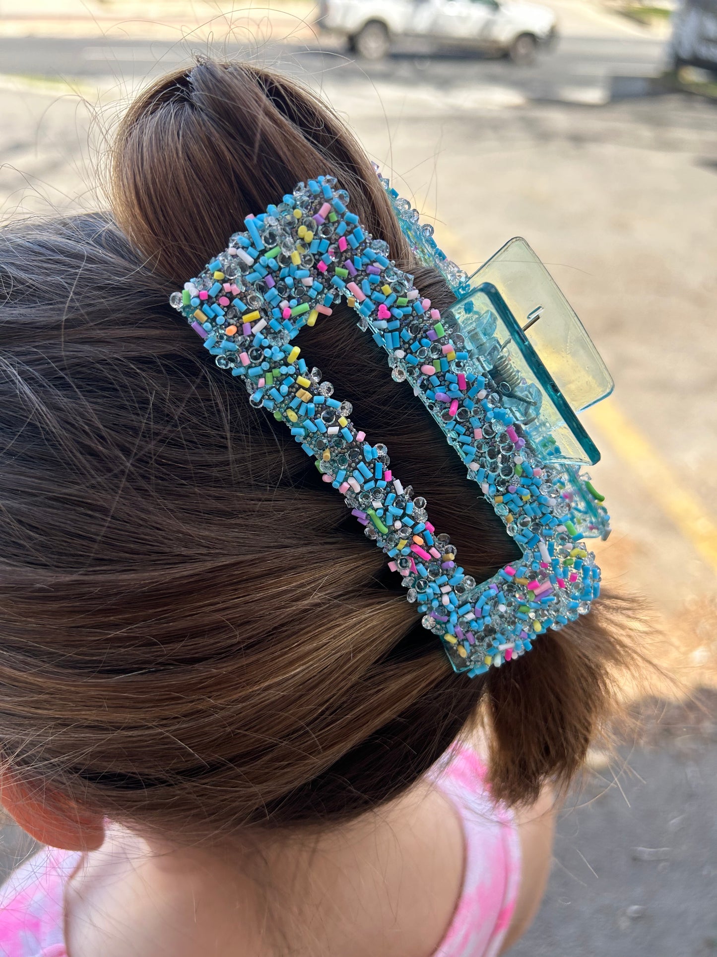 Pastel Sprinkle Claw Clip