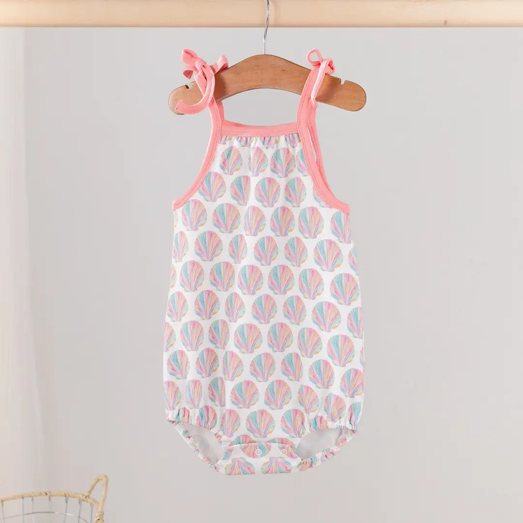 Shell Yeah! Organic Cotton Shoulder-Tie Onesie