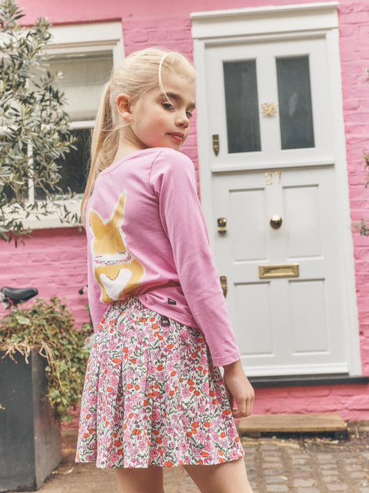Pleated Jersey Skirt - Somerset Meadow