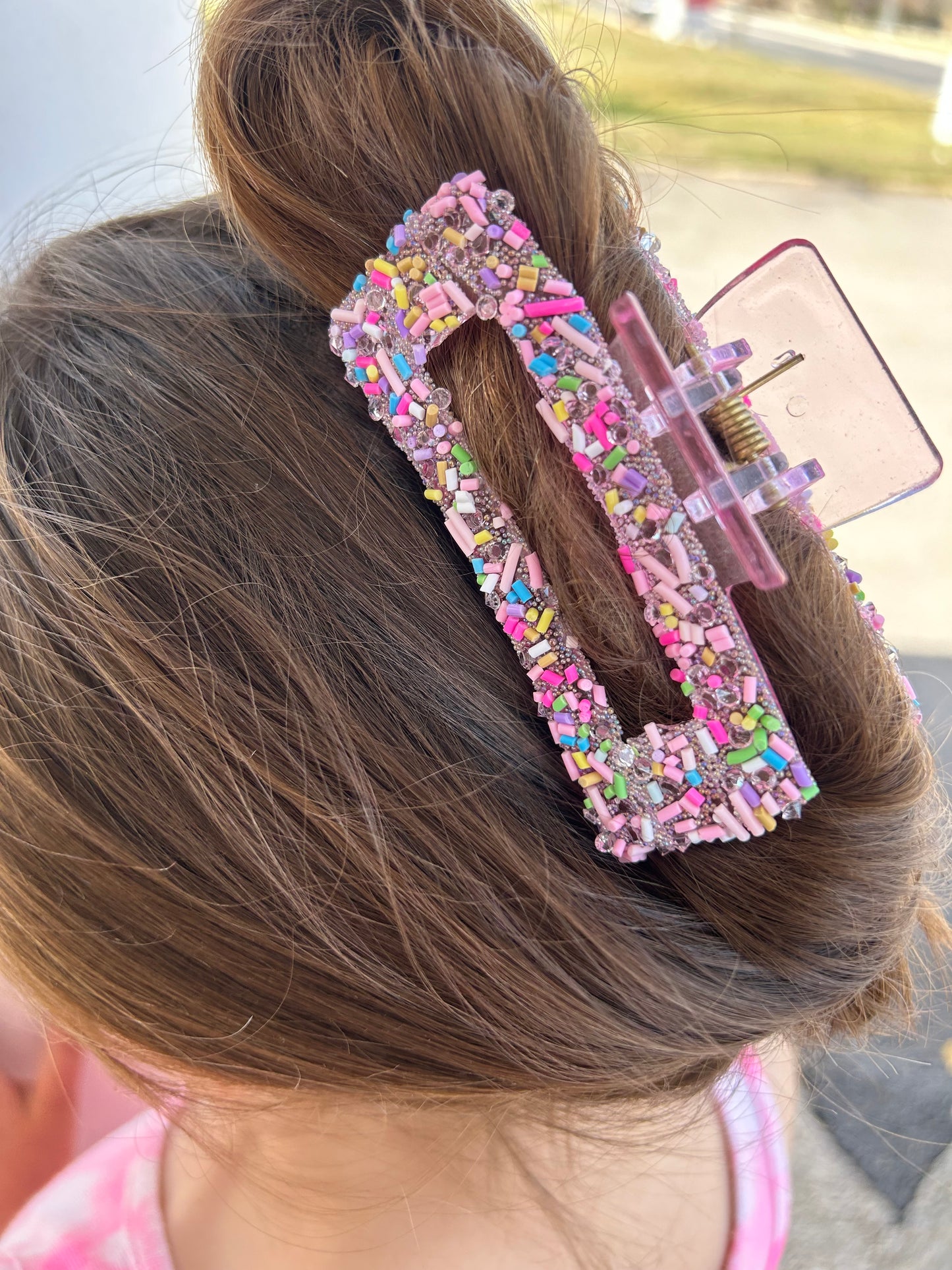 Pastel Sprinkle Claw Clip