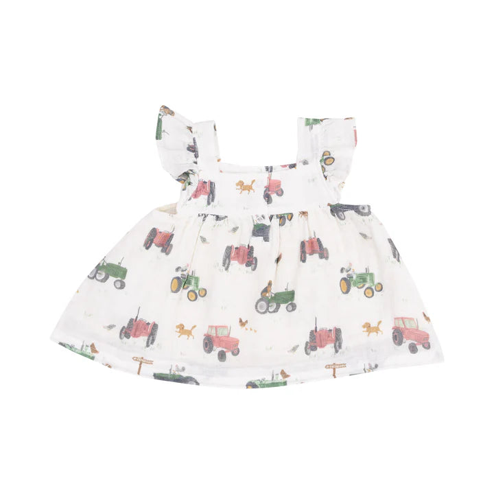 Pinafore | Pink Tractors And Friends