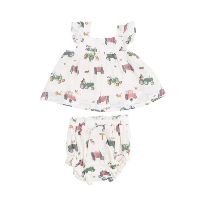 Pinafore | Pink Tractors And Friends
