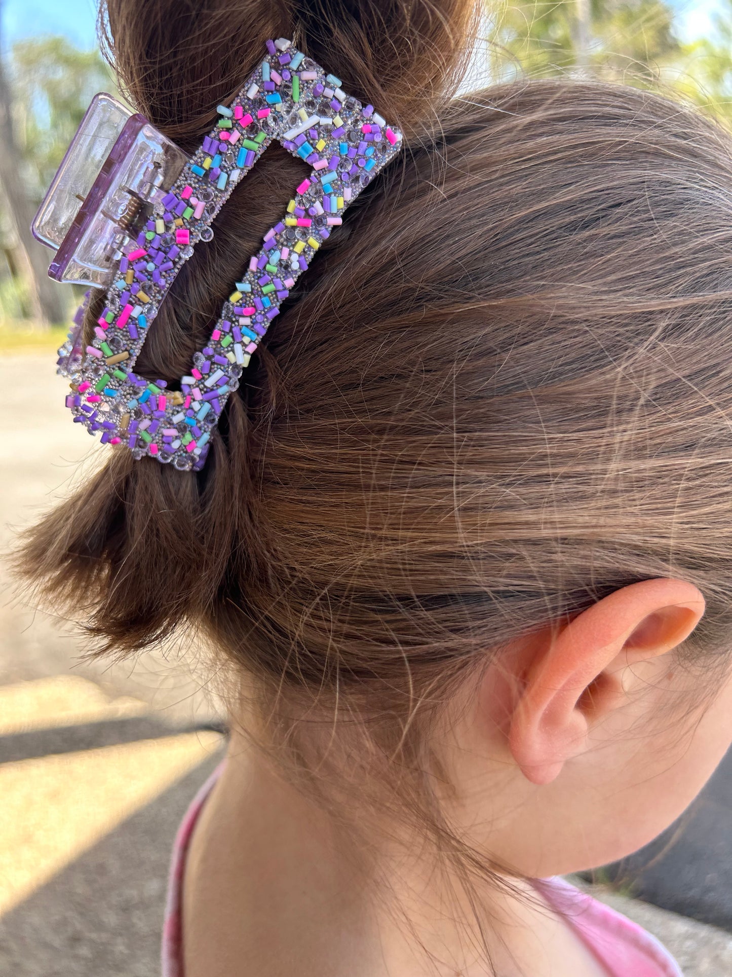 Pastel Sprinkle Claw Clip