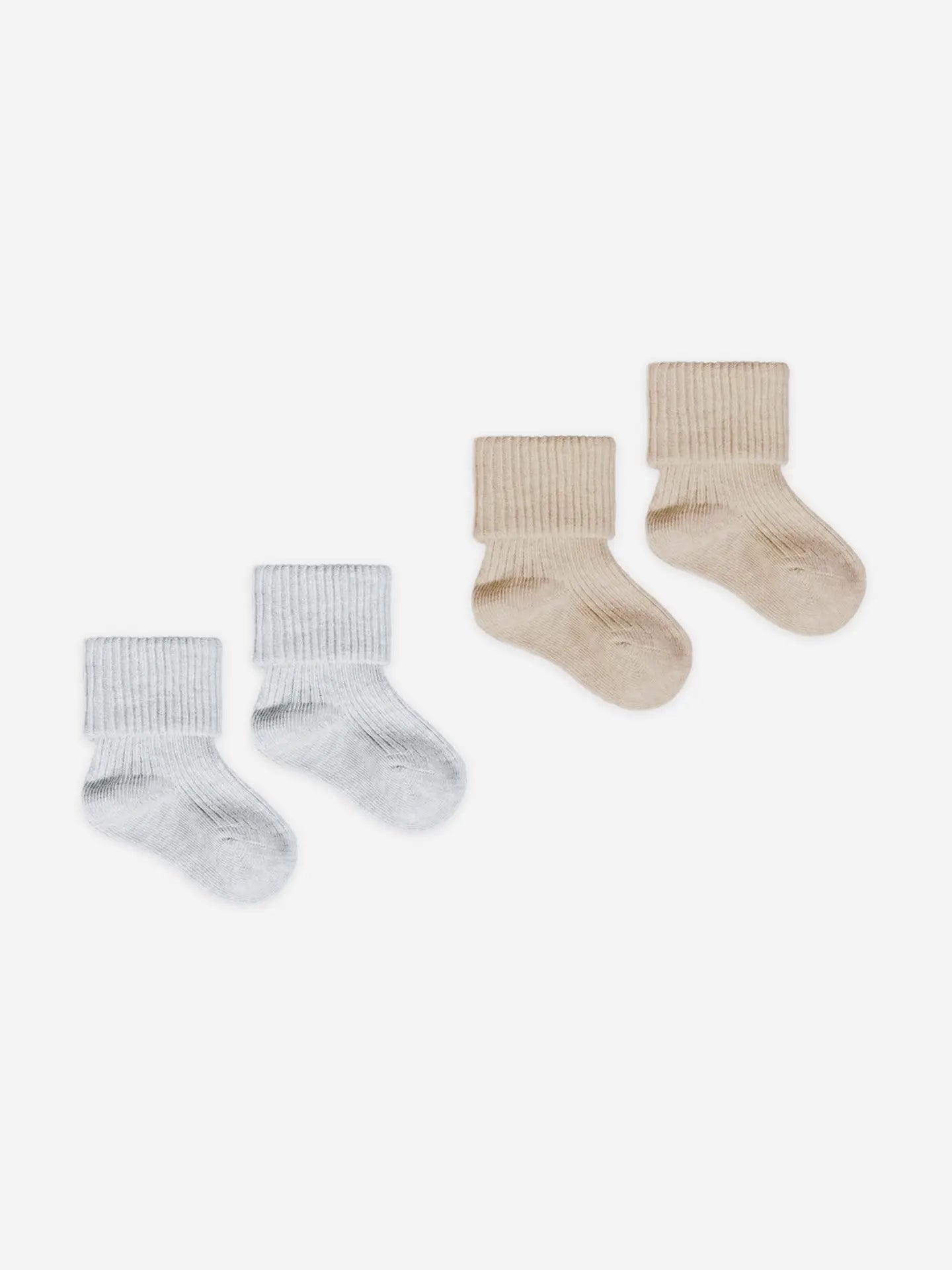 Melange Socks | Taupe, Blue