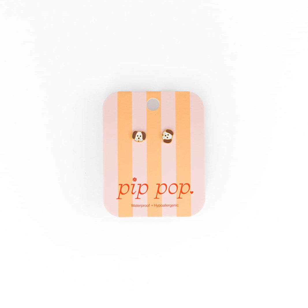 Dog Stud Earrings - Hypoallergenic