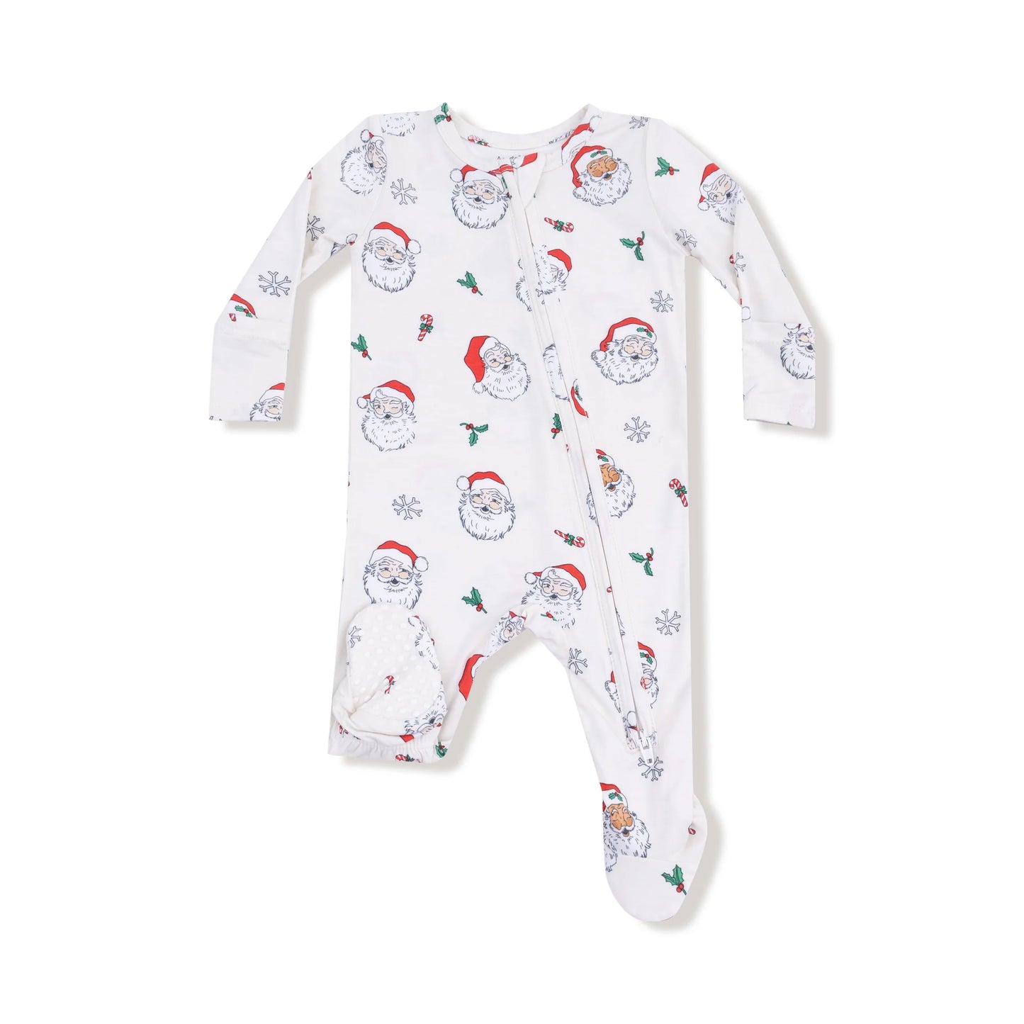Vintage Santas 2 Way Zipper Footie