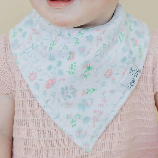 4 Pack Baby Bandana Bibs - Claire
