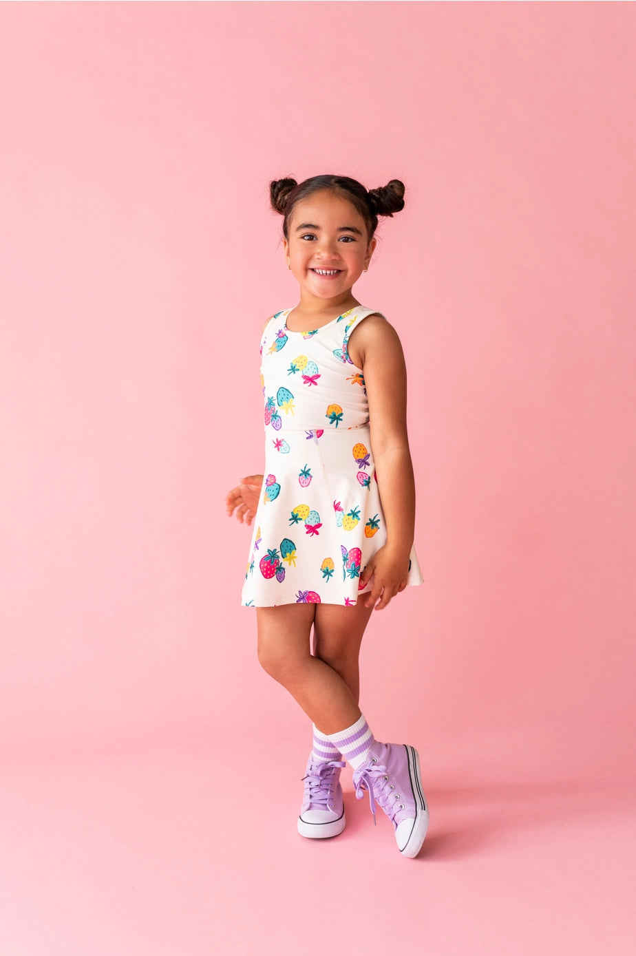 Sugar Berry | Twisty Back Active Dress (with Shorts!)
