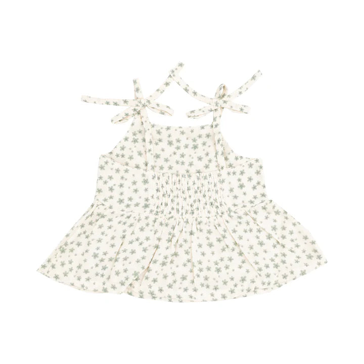 Peplum Tank And Smocked Pants | Jadeite Floral