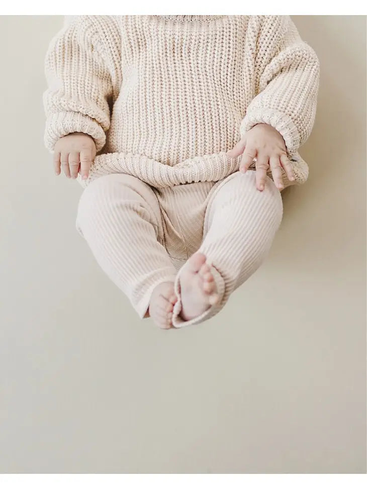 Ribbed Leggings | Vanilla