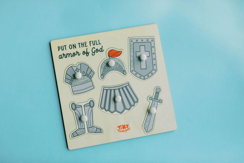 Armor of God Wood Puzzle with Scripture