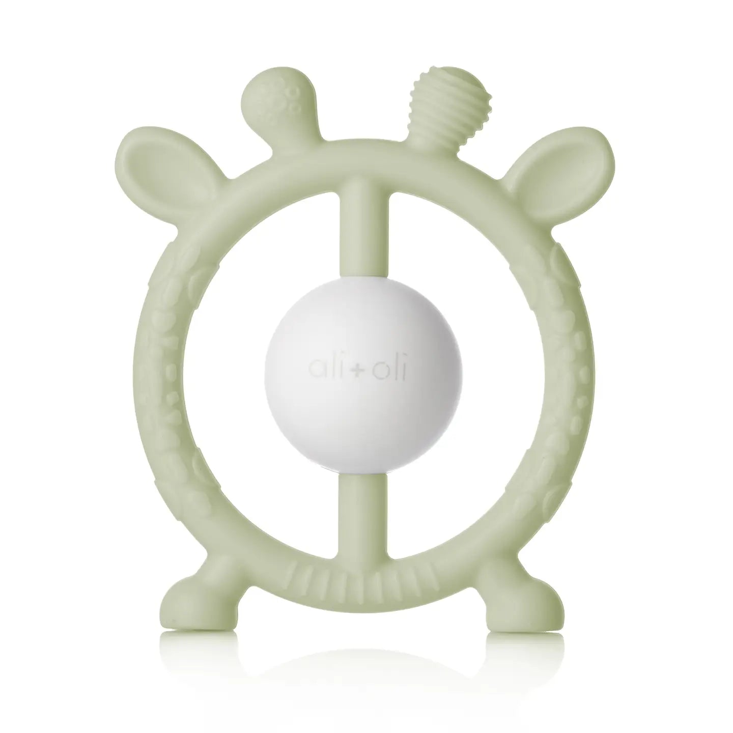 Giraffe Teething Rattle | Sage