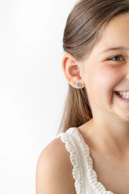 Dolphin Stud Earrings - Hypoallergenic