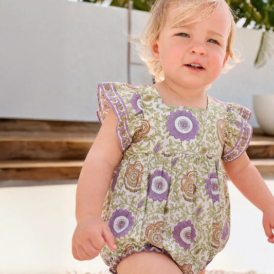 Baby Girls Elsie Bubble | Lilac Lisbon Floral