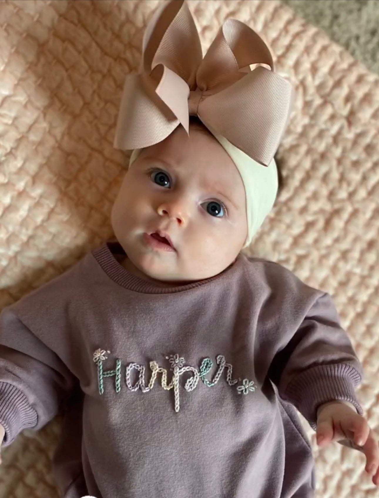 Noah Headband Bow | Vanilla