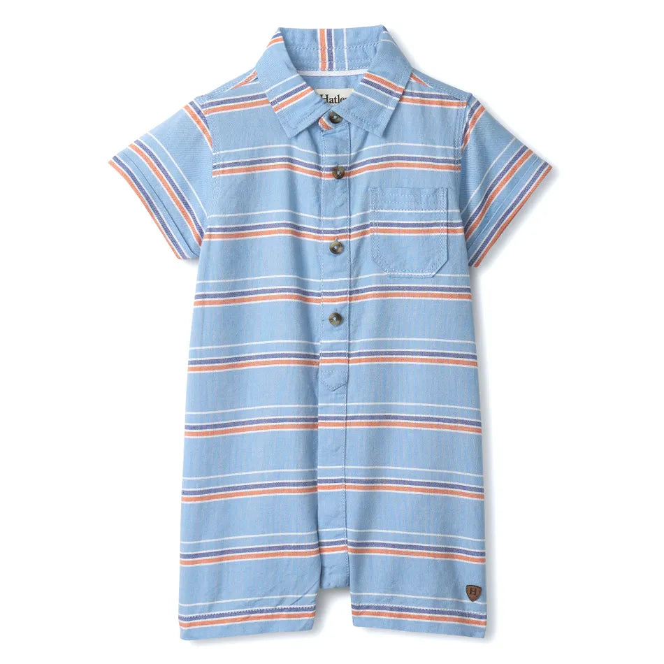 Woven Romper | Blue Summer