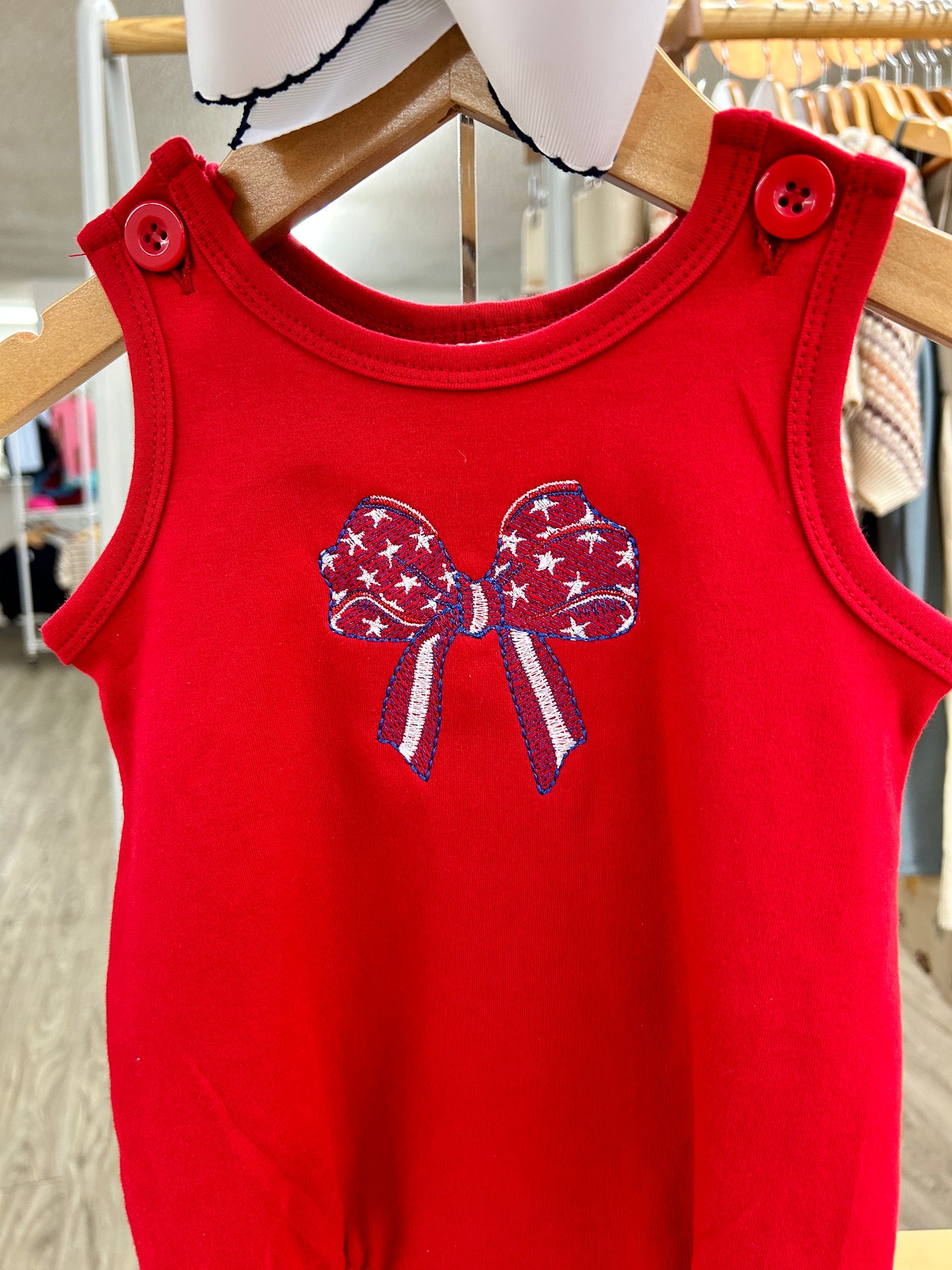 Sun Bubble | Red Patriotic Bow