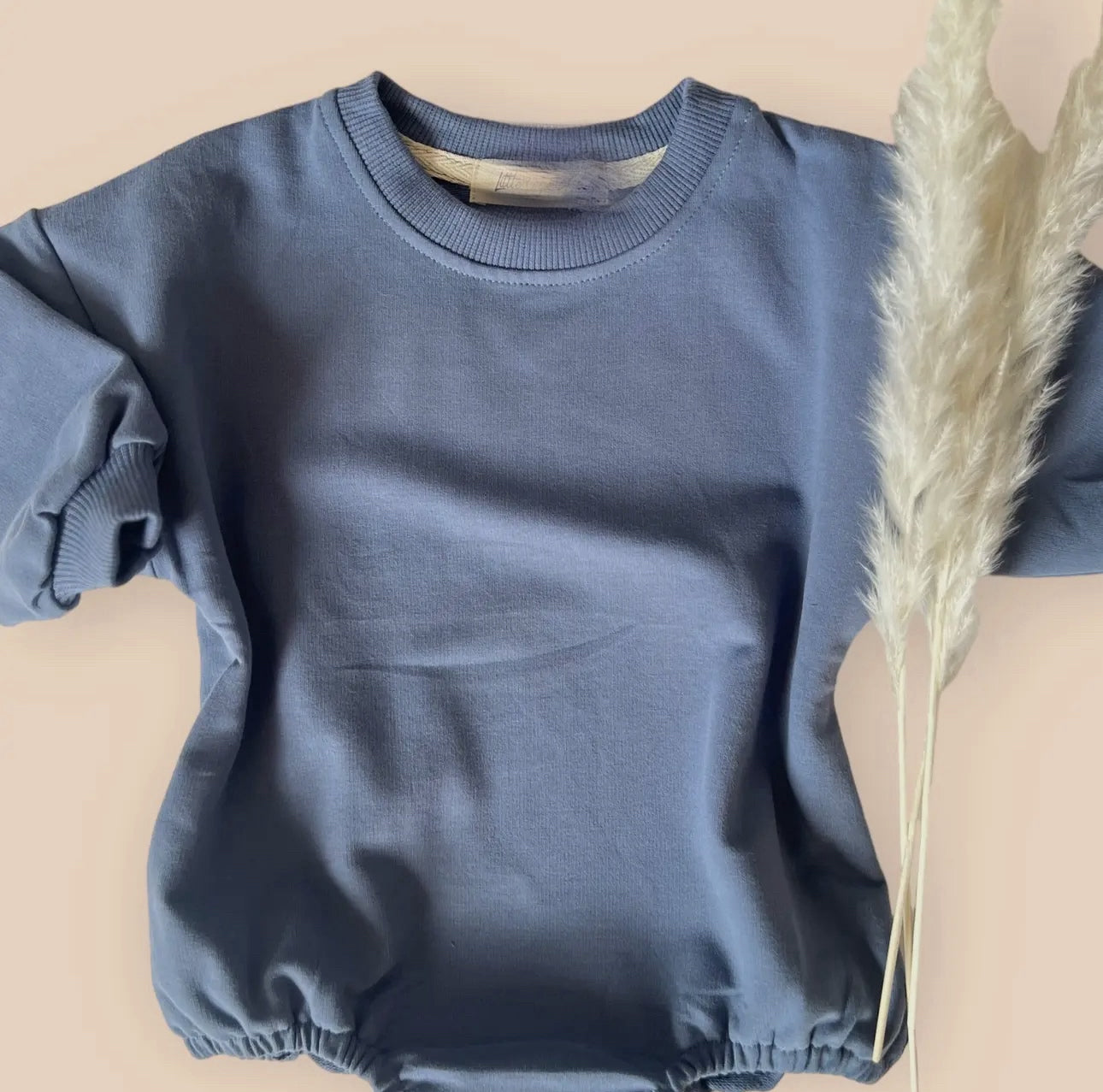 Sweater Bubble Romper | Blue