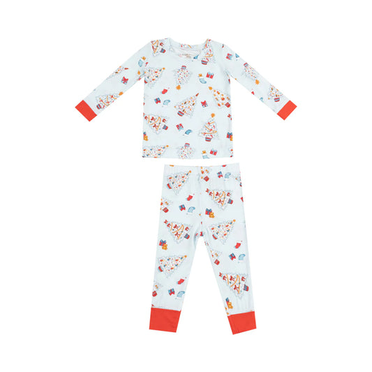 Loungewear Set | Christmas Trees Blue