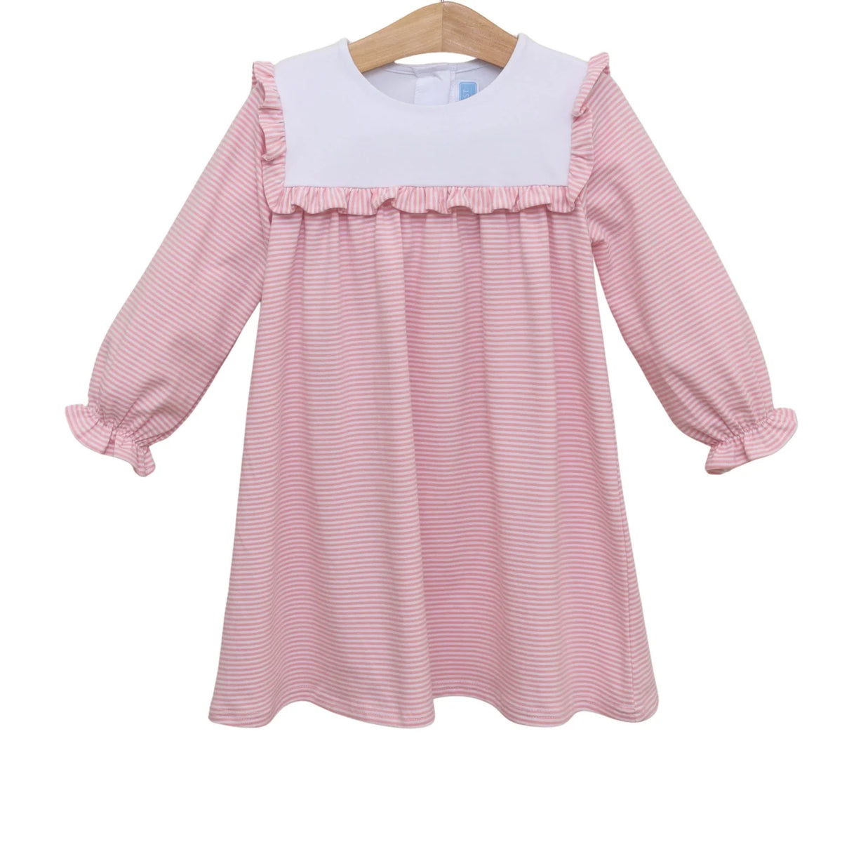 Marie Dress- Light Pink Stripe