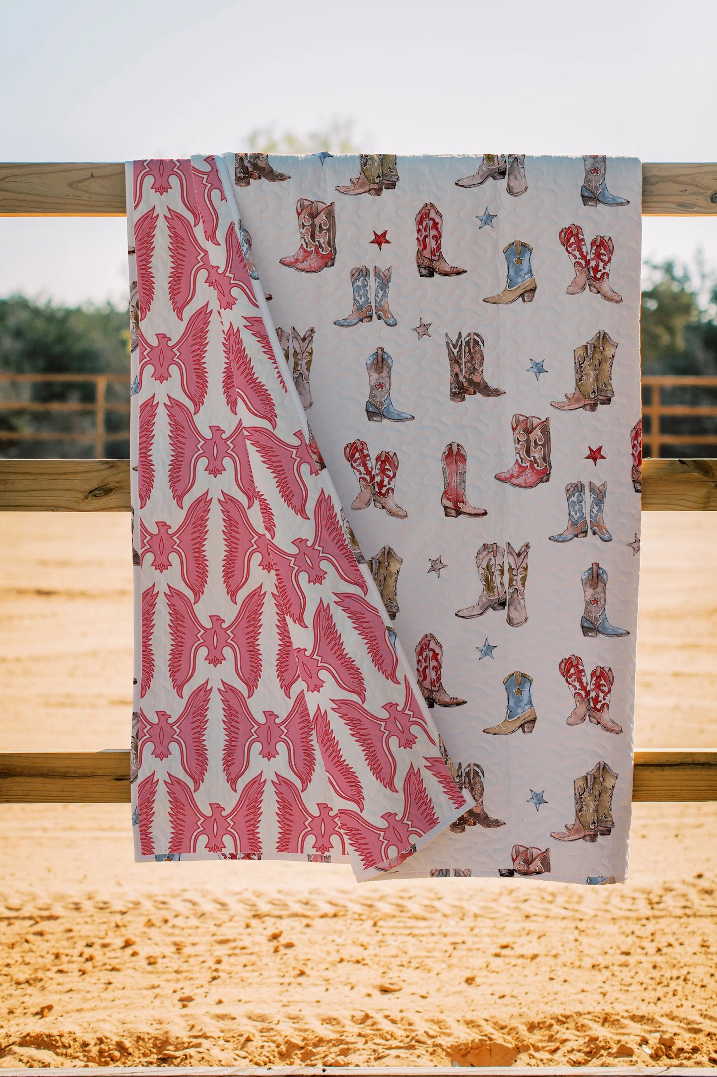 Thunderbird Boots Sand Baby Blanket