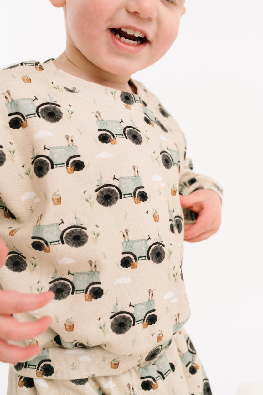 Blue Tractor Sweatsuit