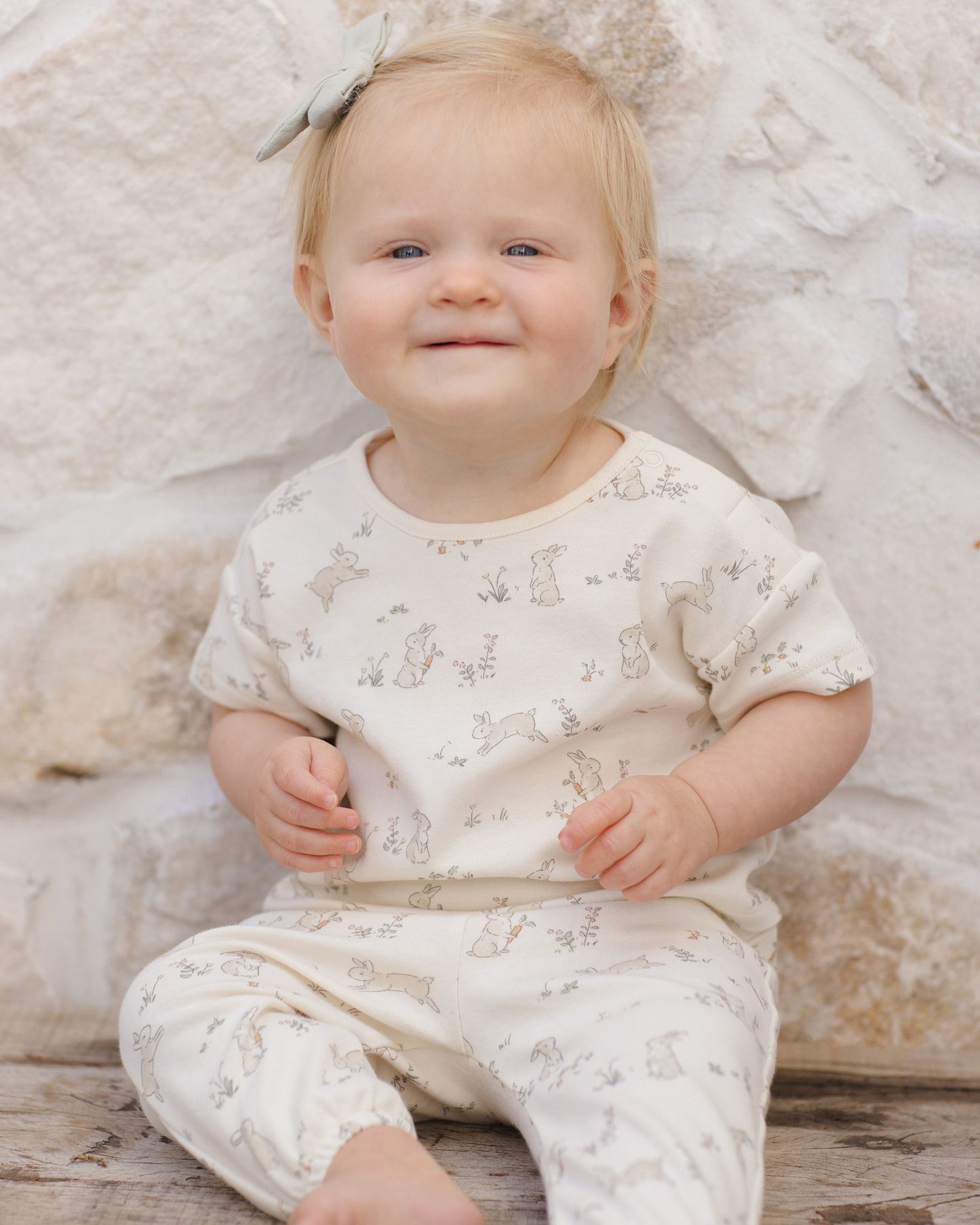 Jersey Tee + Pant Set | Bunnies