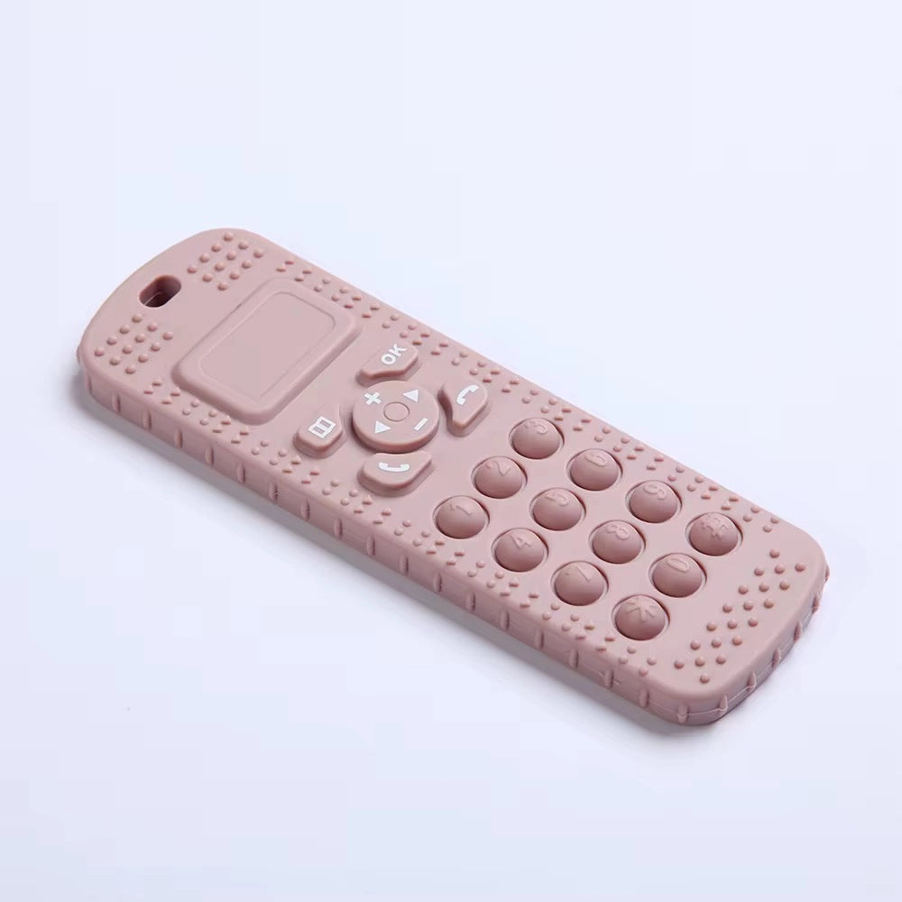 Telephone Silicone Pop-It Teether | Mauve
