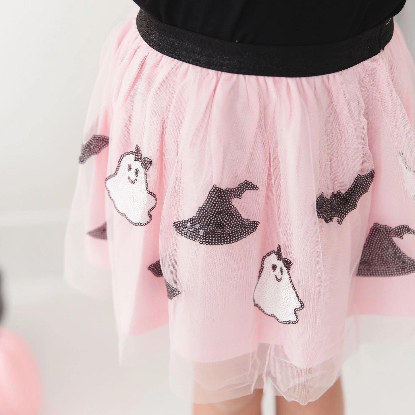 Spooky Babe Sequin Halloween Tutu Skirt