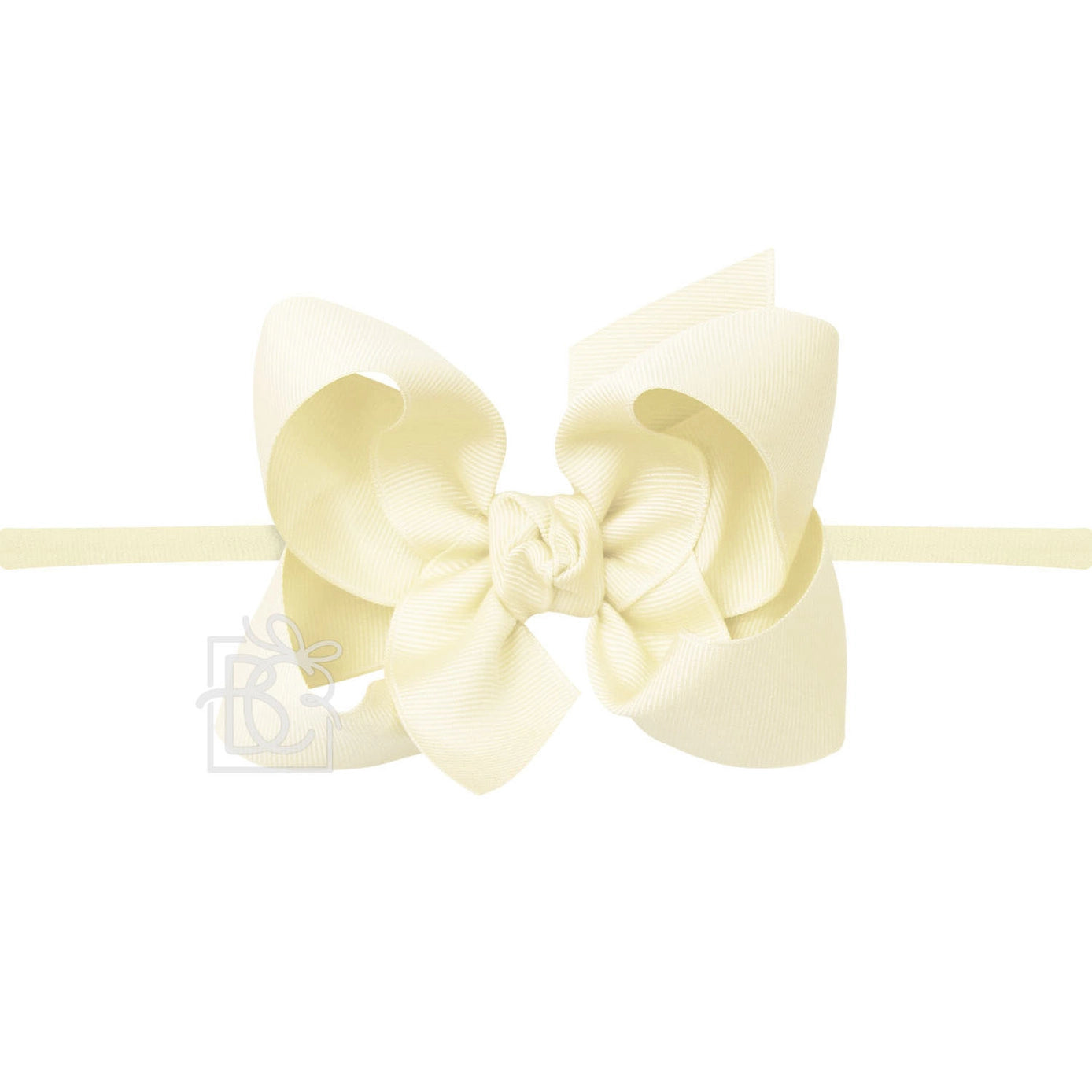 Mini Noah Headband Bow | Light Yellow