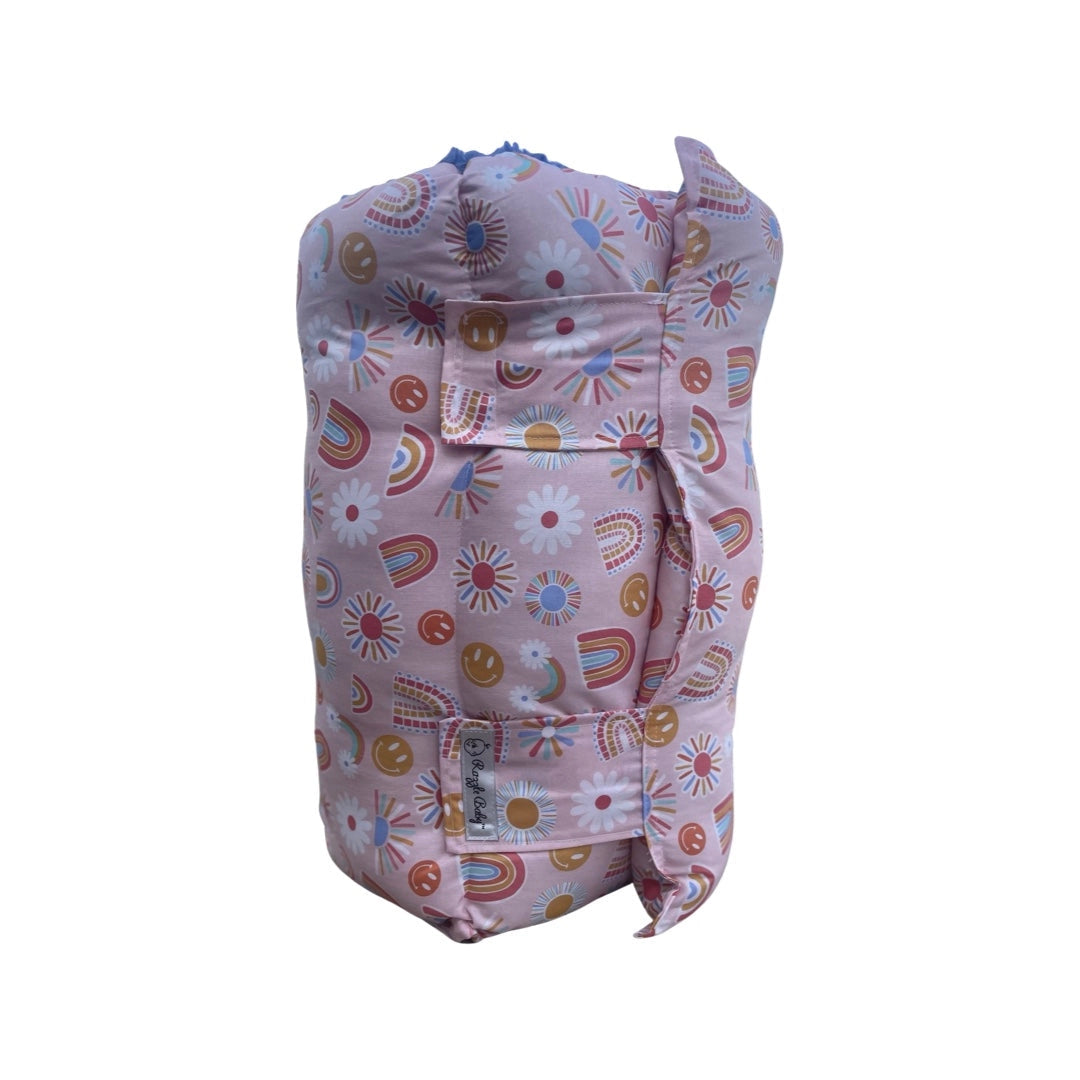 Nap Mat | Smiley Face On Pastel Pink