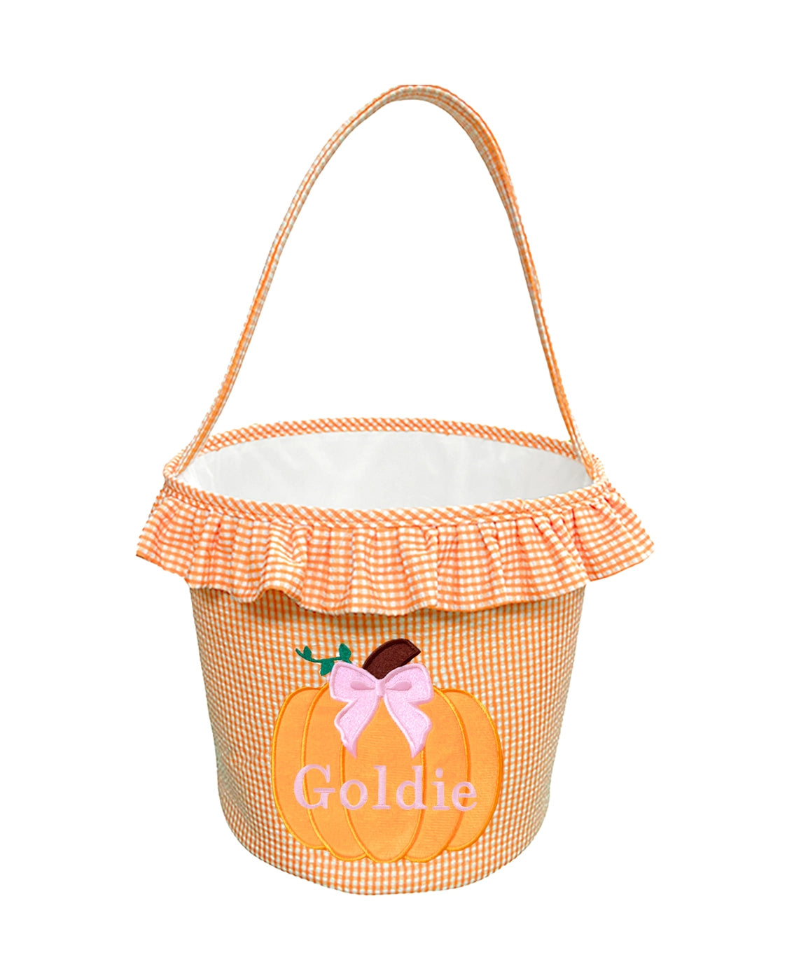 Halloween Ruffled Pumpkin Tote