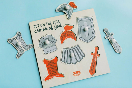 Armor of God Wood Puzzle with Scripture