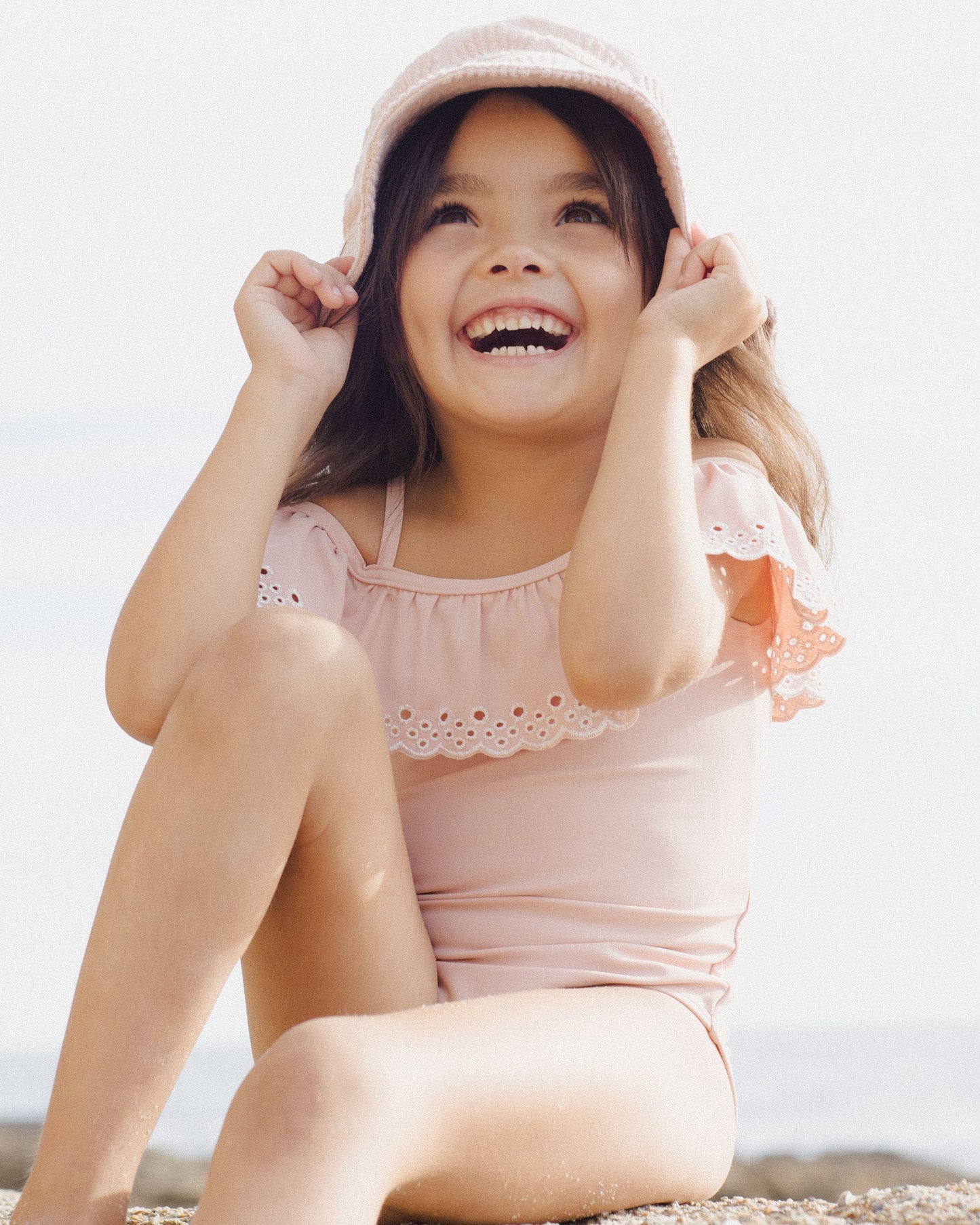 Off the Shoulder One-Piece | Pink