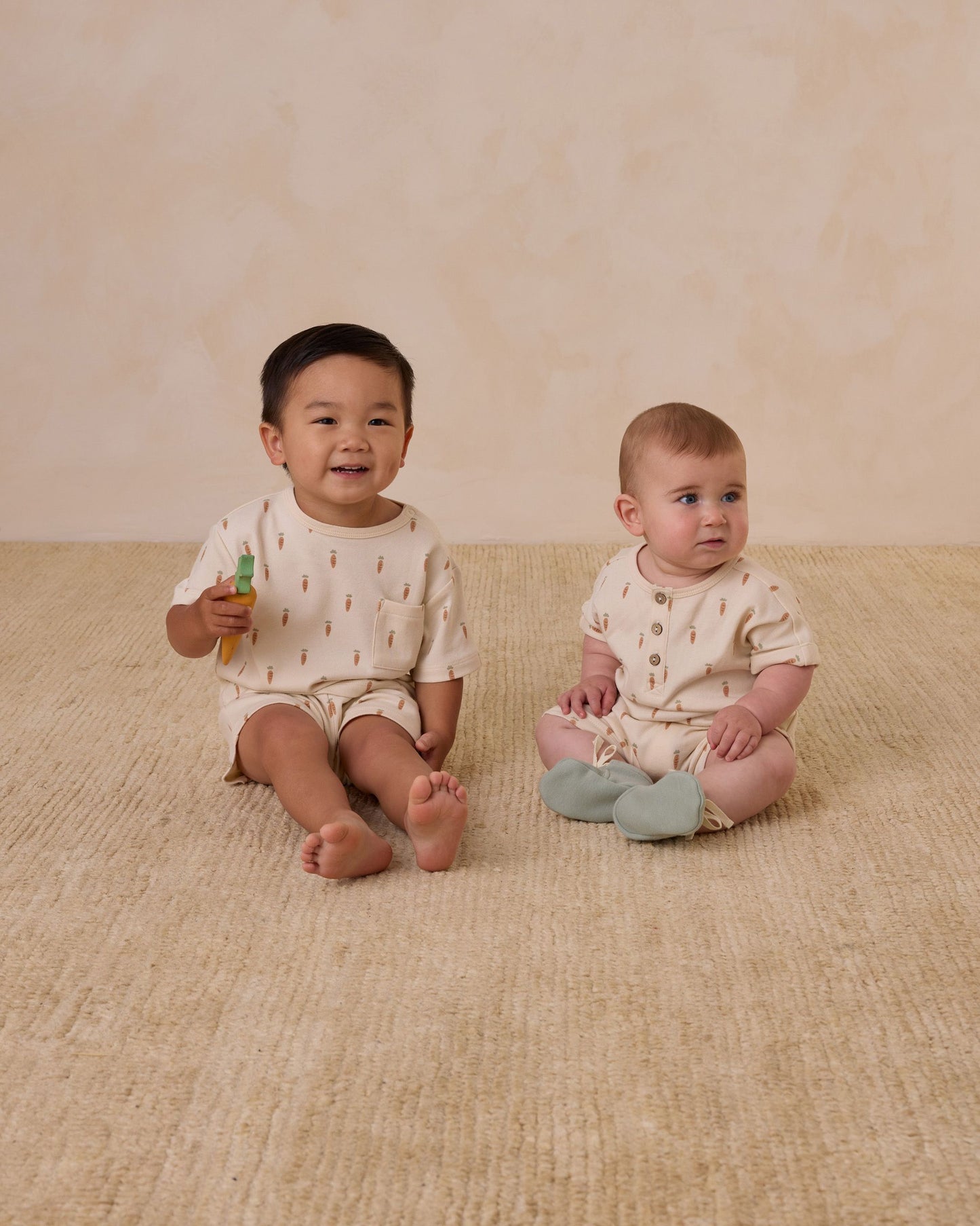 Pocket Tee + Short Set | Carrots