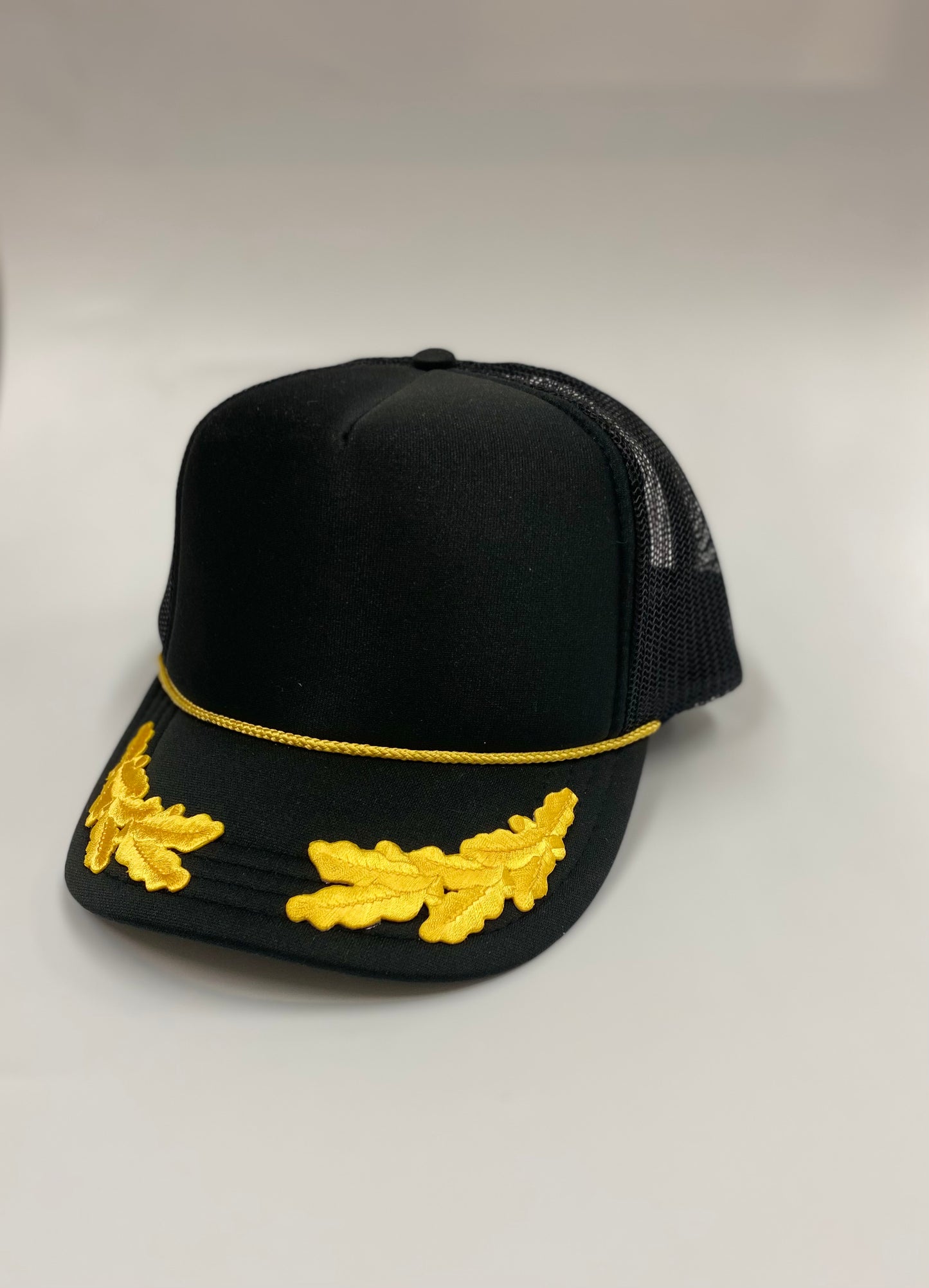 Black And Gold Trucker Hat | Kids