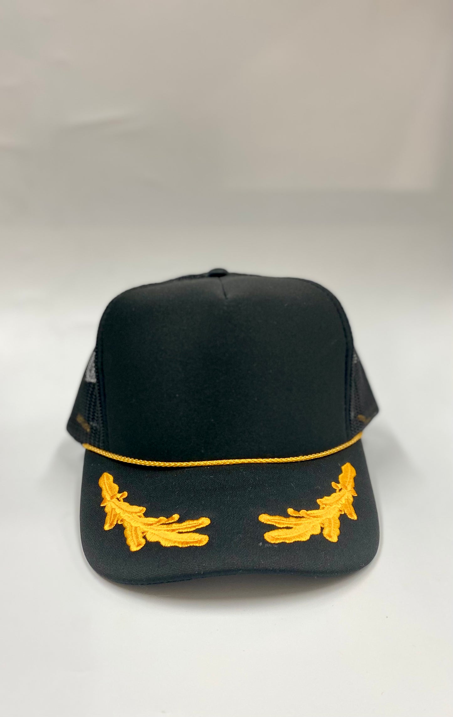 Black And Gold Trucker Hat