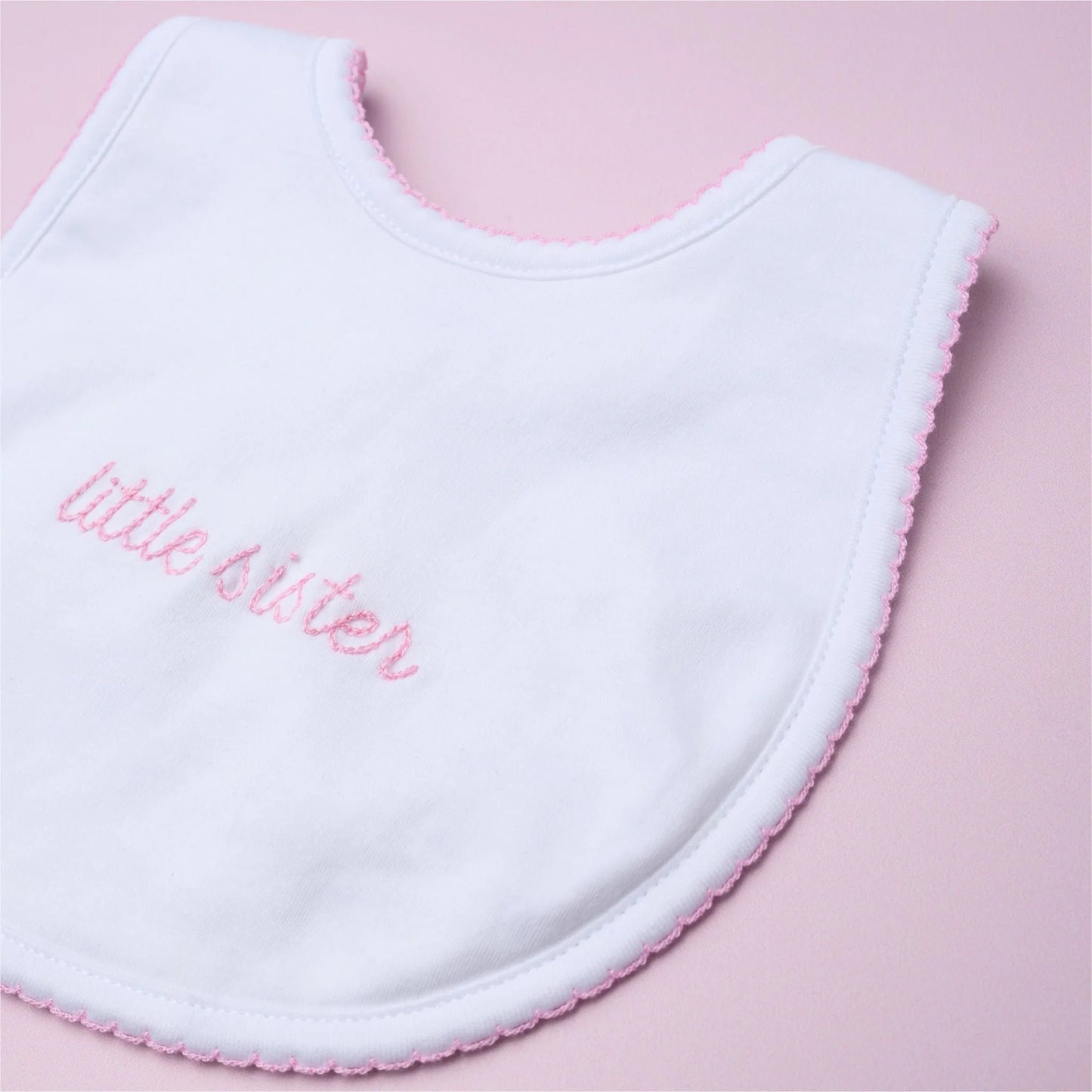 Little Sister Embroidered Bib