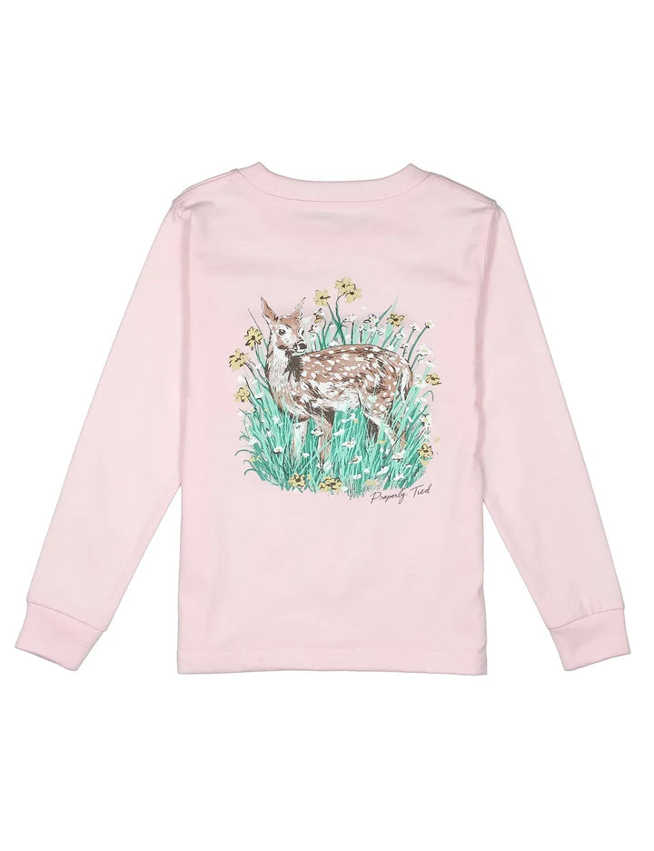Girls Fawn LS Rose