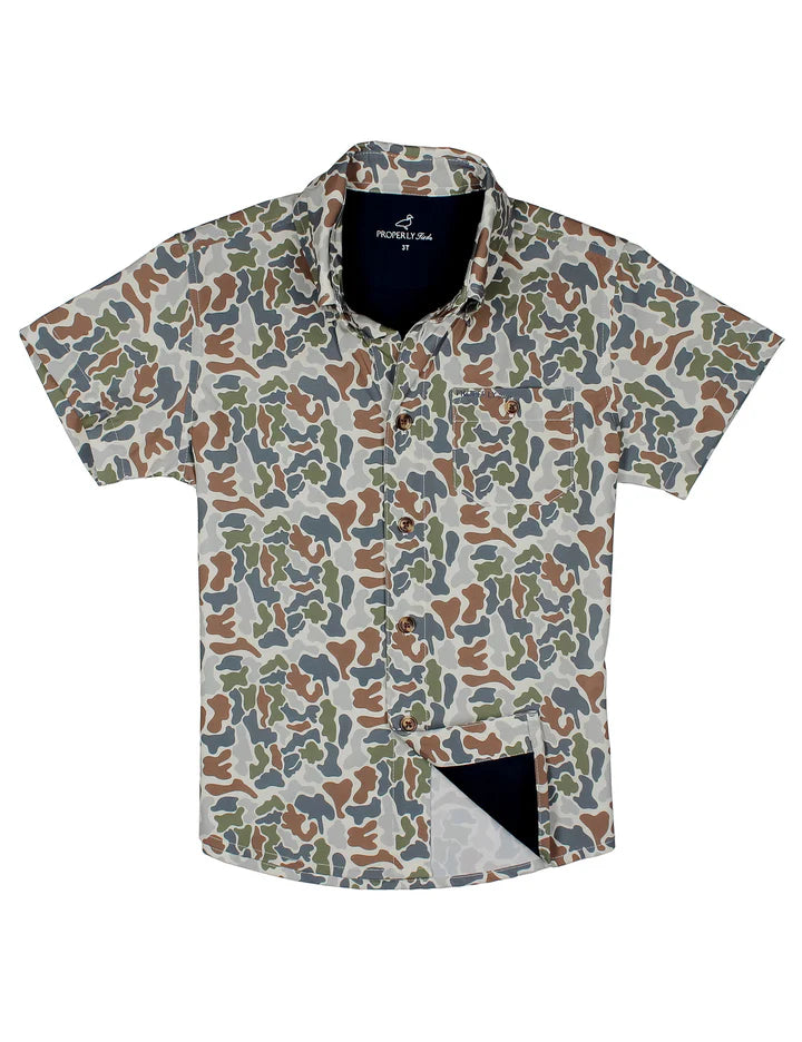 Boys Sportsman Field Shirt Terra Camo