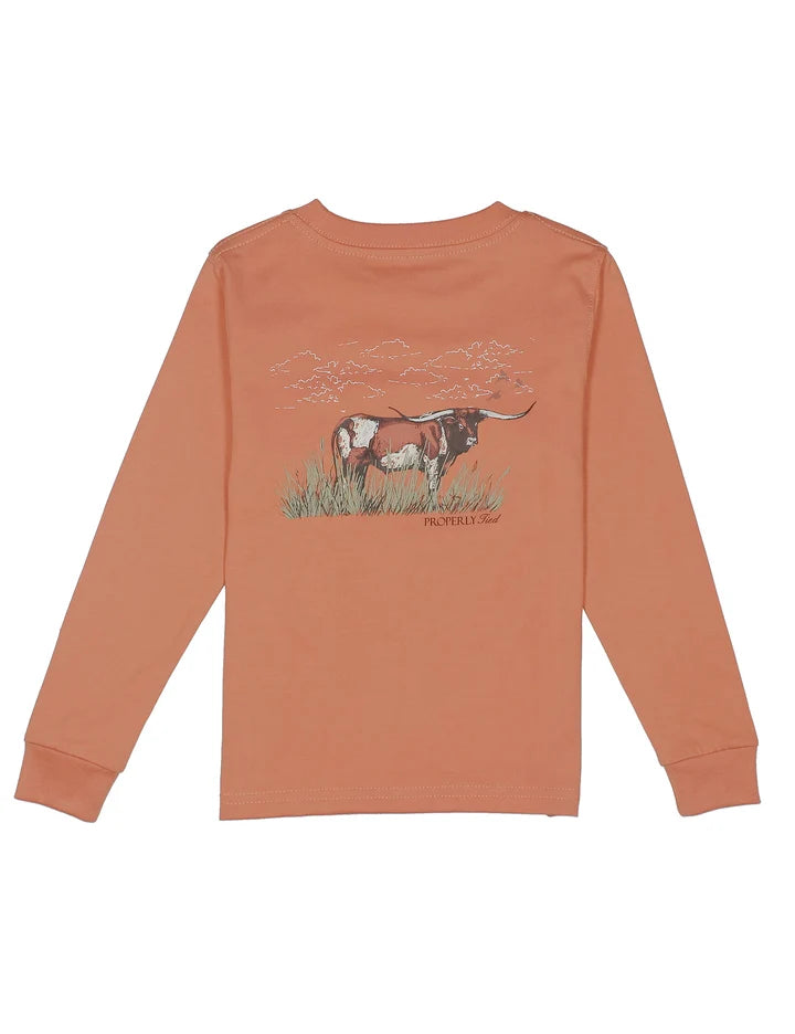 Boys Longhorn LS Mango