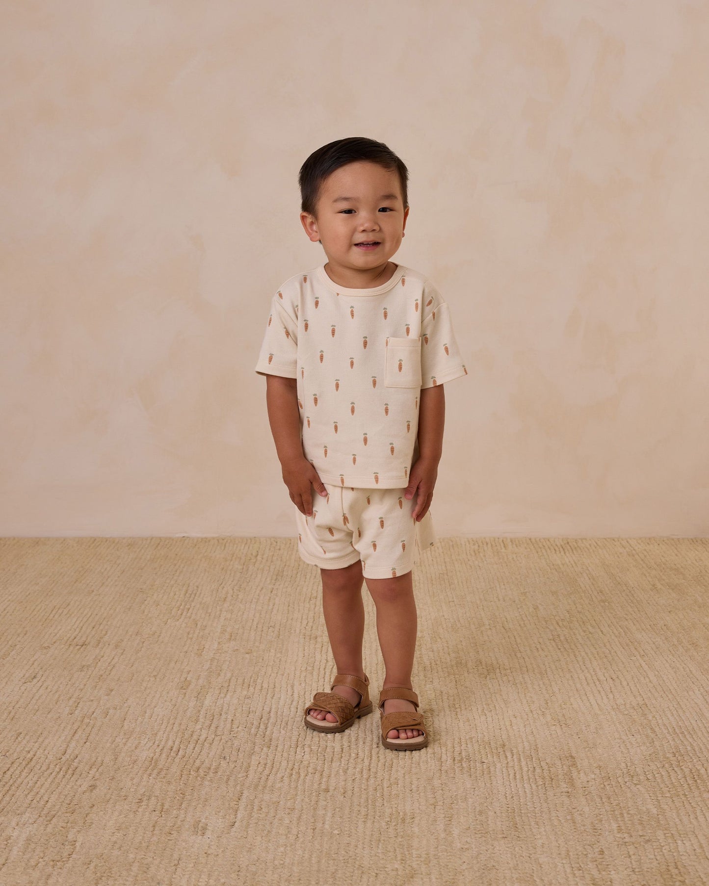 Pocket Tee + Short Set | Carrots