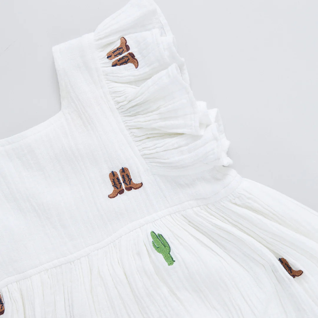 Elsie Dress | Rodeo Embroidery