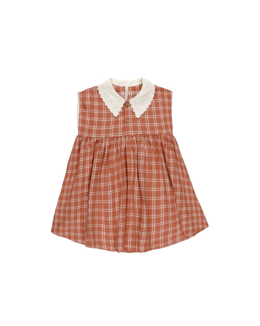 Collared Babydoll Dress | Poppy Check