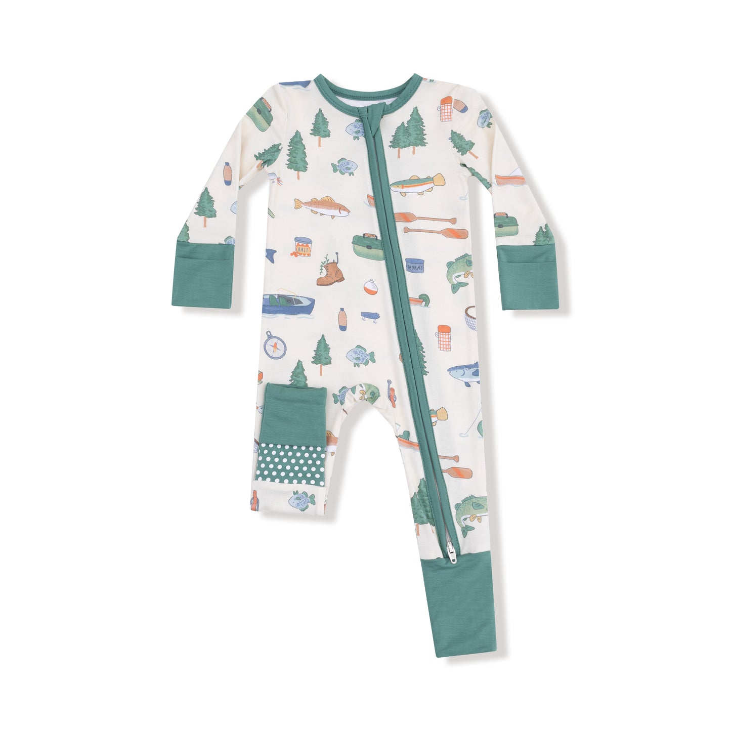 Fishing Things - 2 Way Zipper Romper