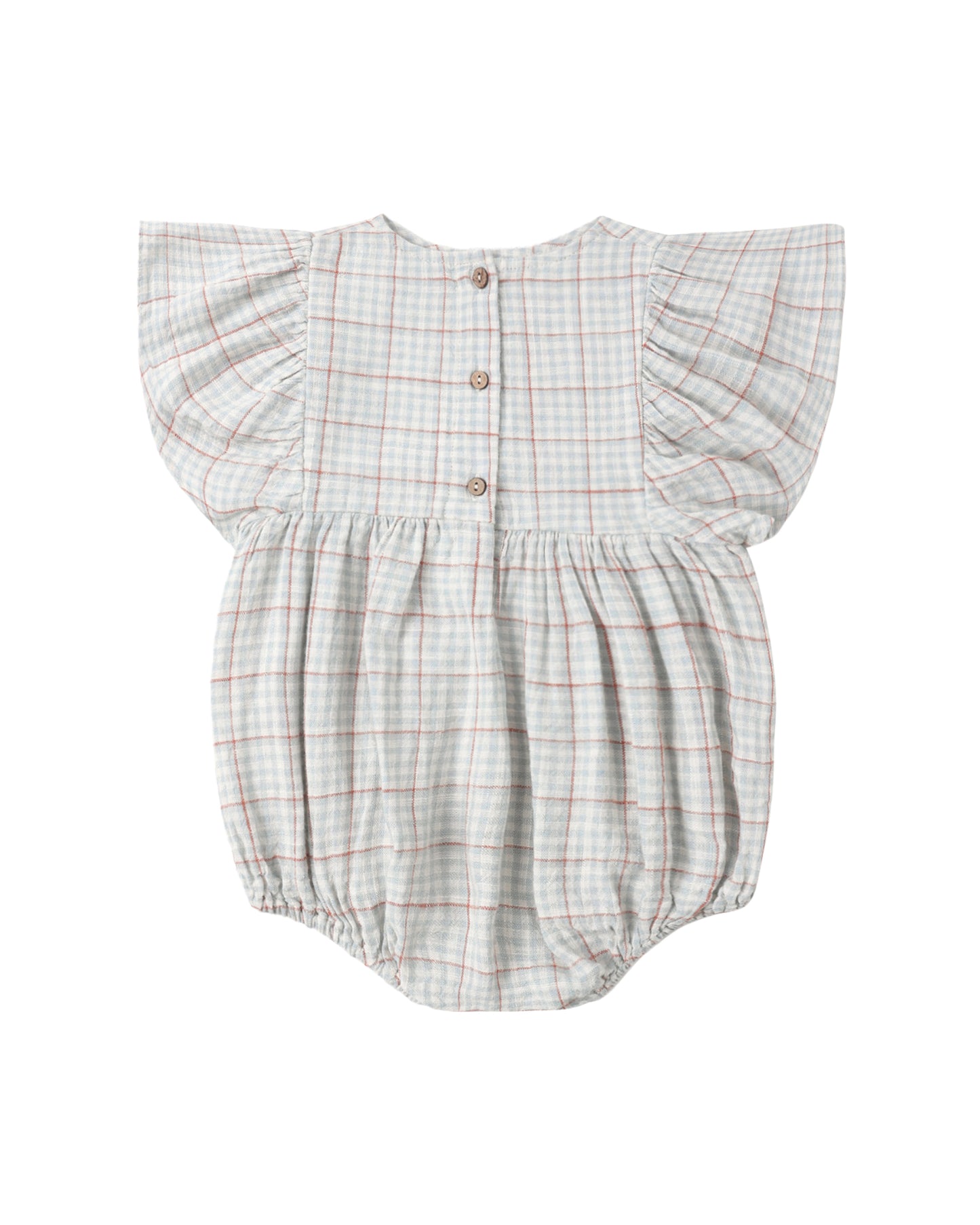 Kalea Romper Light - Blue Plaid