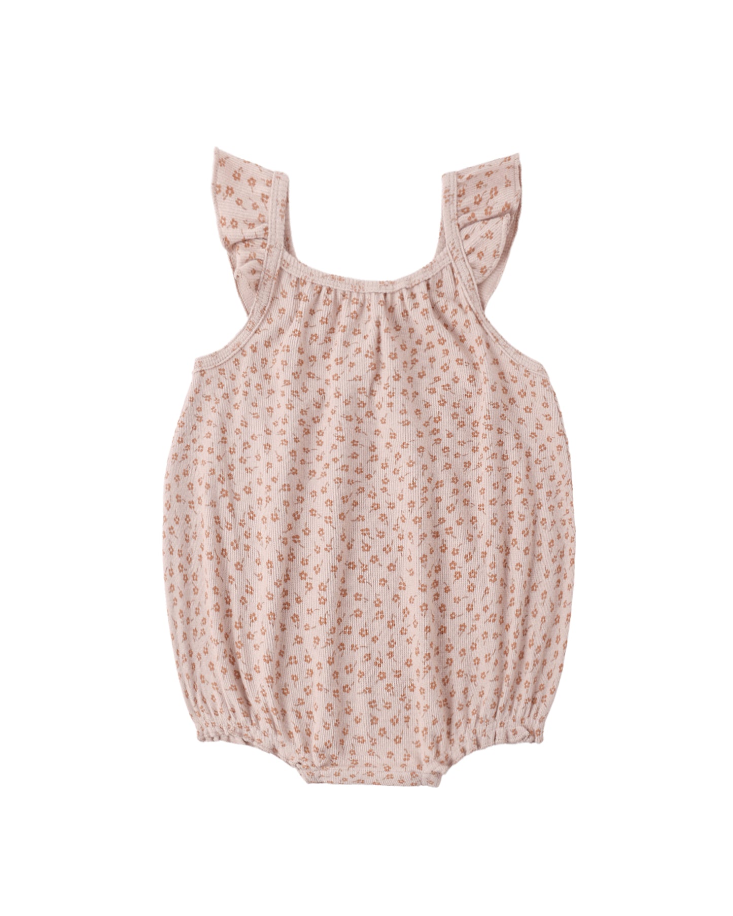 Ribbed Ruffle Romper - Posy