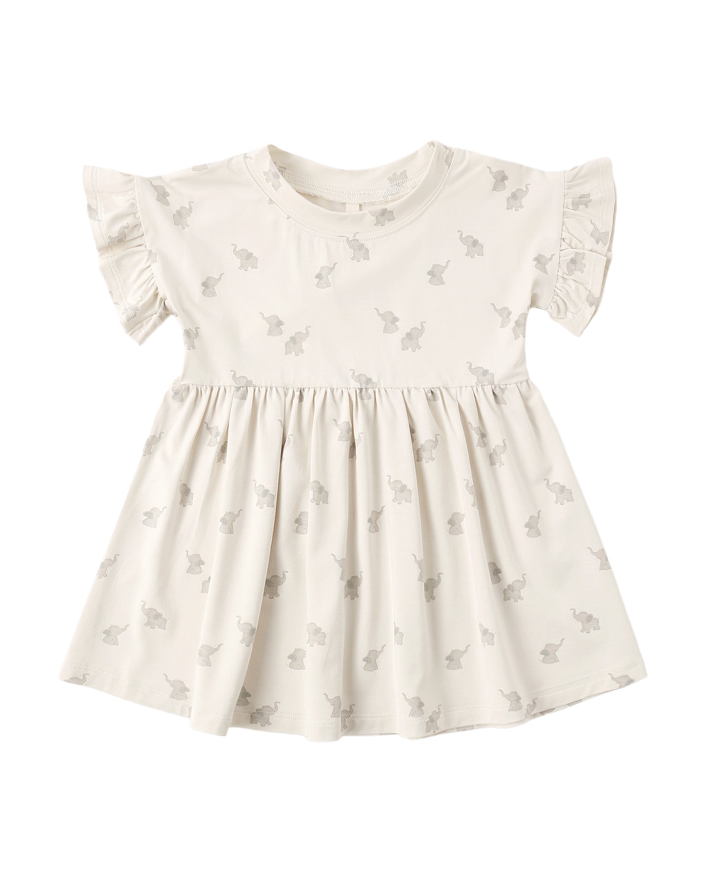Bamboo Babydoll Dress - Elephants