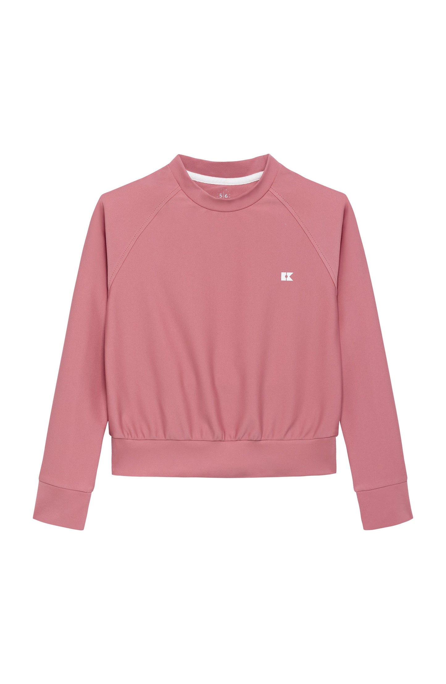 girls dusty pink crewneck